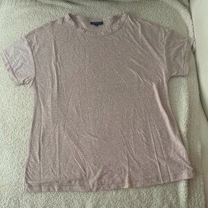 Topshop Short Sleeve Tee Size 8 Light Pink